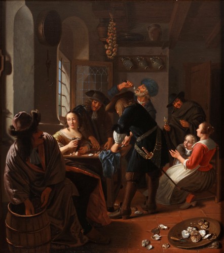 The Oyster eaters - Cornelis de Man (1621-1706)