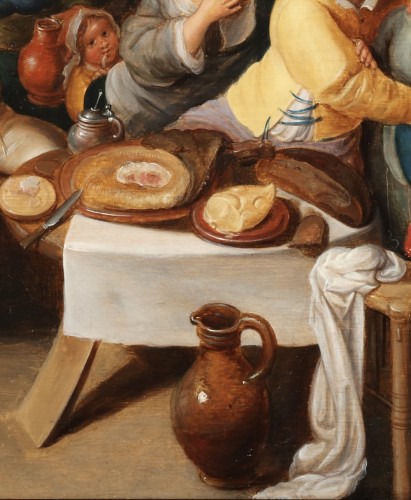 XVIIe siècle - Le bordel - Attribué à Cornelis de Baellieur (Anvers 1607 - 1671)