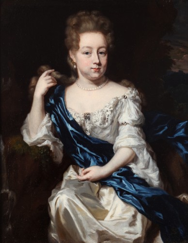 XVIIe siècle - Portrait d'un jeune garçon et de Johanna van den Brande - Nicolaes Maes