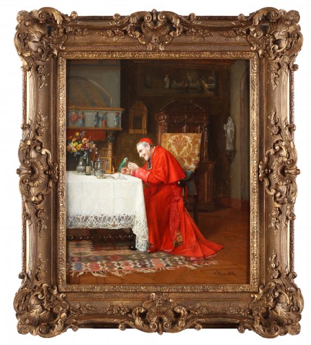 XIXe siècle - L'animal de compagnie du cardinal - Victor Marais-Milton (1872-1948)