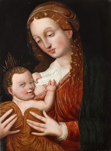 Maria Lactans - Flemish school, 16th century - Paintings & Drawings Style 