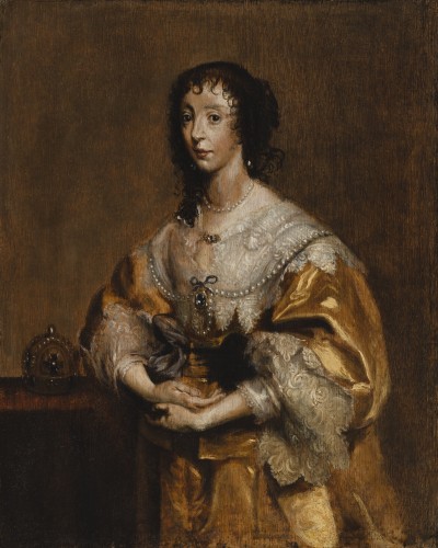 Reine Marie-Henriette - Cercle d'Anthony Van Dyck - Tableaux et dessins Style 