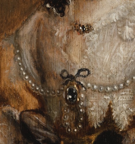 Tableaux et dessins Tableaux XVIIe siècle - Reine Marie-Henriette - Cercle d'Anthony Van Dyck