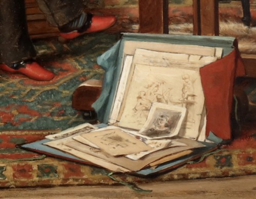 L'artiste au travail par Constant Cap (1842-1915) - 