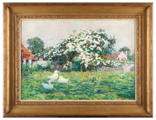 Tableaux et dessins Tableaux du XXe siècle - L'heure d'été - Anna de Weert (1867 - 1950)