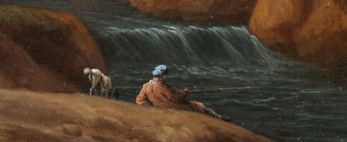 XVIIe siècle - La partie de chasse - Adriaen Frans Boudewijns (1644-1719)