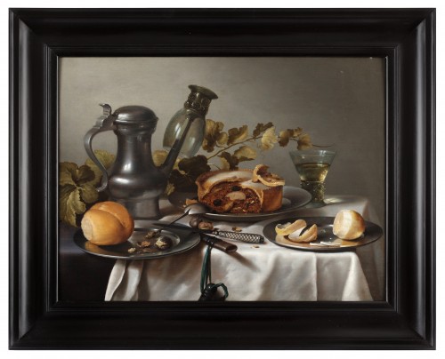 A still life with a meat pie - Dutch school, 17th century - 