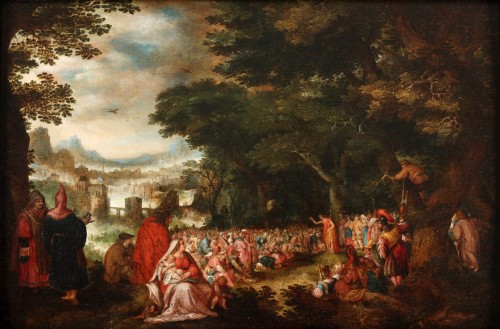 John the Baptist preaching to the crowd - David Vinckboons (1576 - 1632)