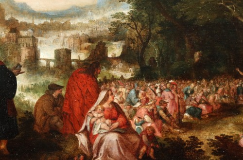 John the Baptist preaching to the crowd - David Vinckboons (1576 - 1632) - Paintings & Drawings Style 