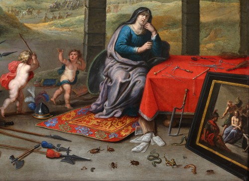 An allegory of War - Jan van Kessel I &amp; Abraham Willemsens - Paintings & Drawings Style 
