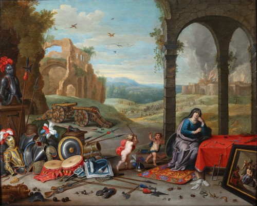 XVIIe siècle - Une allégorie de la guerre - Jan van Kessel I & Abraham Willemsens