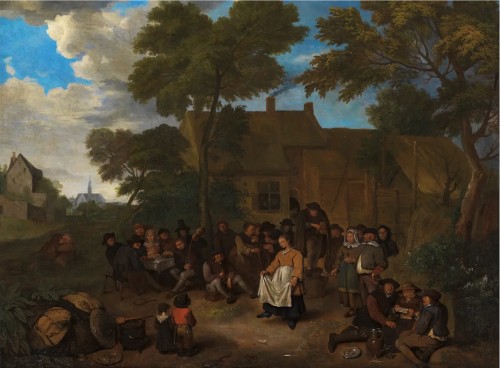 The dance of the peasant woman -Egbert van Heemskerck the Elder (1634-1704)