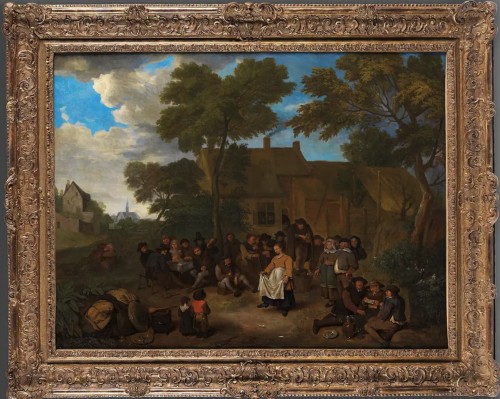 XVIIe siècle - La danse de la paysanne -Egbert van Heemskerck l'Ancien (1634-1704)