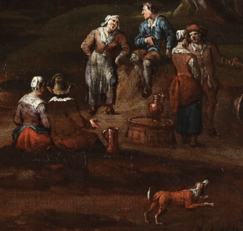 Paintings & Drawings  - The village feast - Pieter van Bredael (1629-1719)