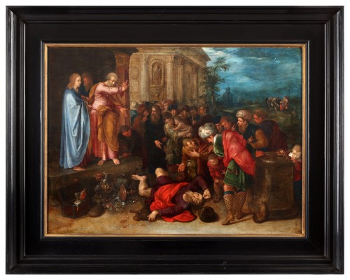 Frans Francken II (Antwerp 1581-1642) The betrayal of Ananias