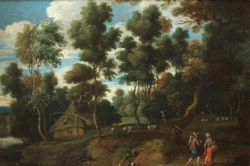 Lucas van Uden (Antwerp 1595-1672). Two animated landscapes - 