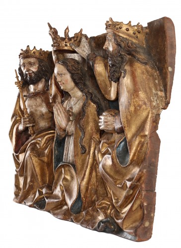 The coronation of the Virgin - Altenburg in Thüringen. circa 1500 - Sculpture Style 