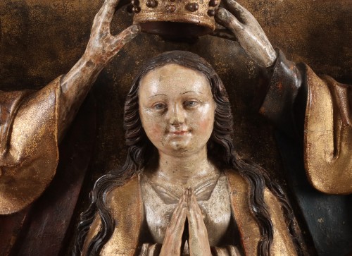 Le couronnement de la Vierge - Altenburg en Thüringen. vers 1500 - Jan Muller