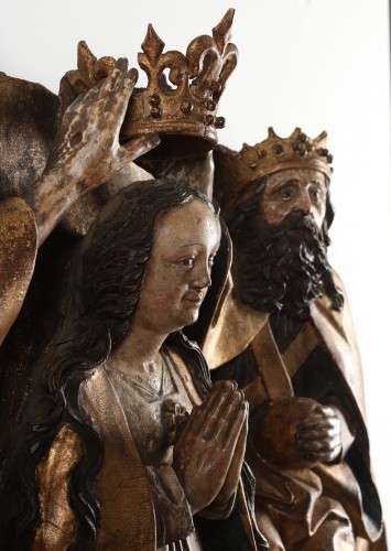 <= 16th century - The coronation of the Virgin - Altenburg in Thüringen. circa 1500