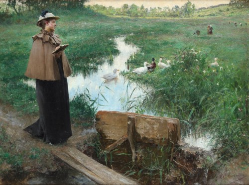 Evariste Carpentier (1845-1922), A moment of reflection - Paintings & Drawings Style 