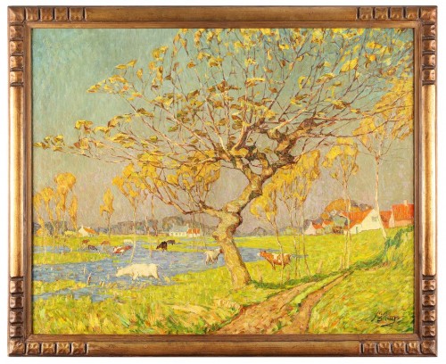 Autumn in Wakken - Modest Huys (1874-1932)  - Paintings & Drawings Style 