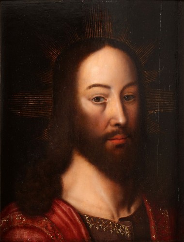 Portrait du Christ - École de Bruges XVIe siècle - Tableaux et dessins Style 