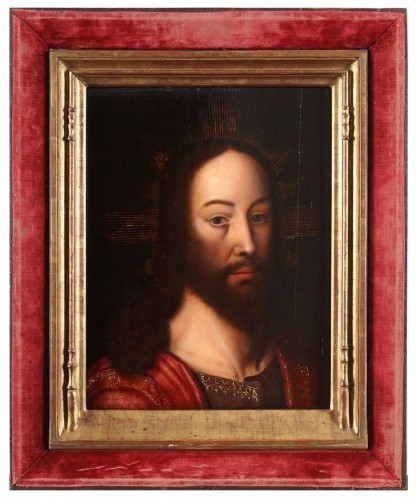 Paintings & Drawings  - A portrait of Christ - Bruges school, 16th century