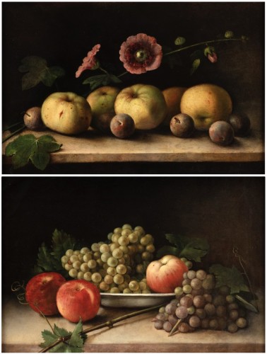 Two fruit Still lifes - European School, 18th century