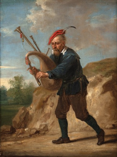 Un joueur de cornemuse et une tondeuse - Thomas Apshoven - Jan Muller