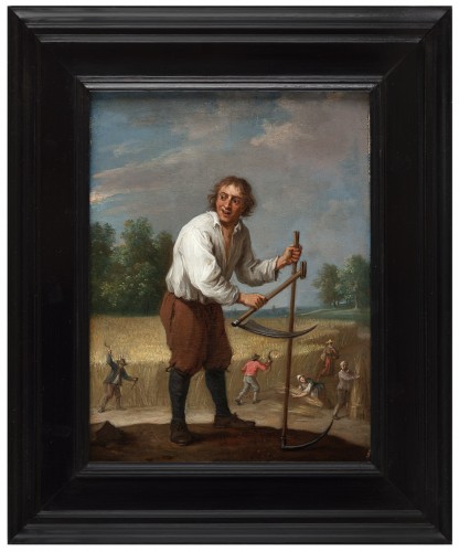 XVIIe siècle - Un joueur de cornemuse et une tondeuse - Thomas Apshoven