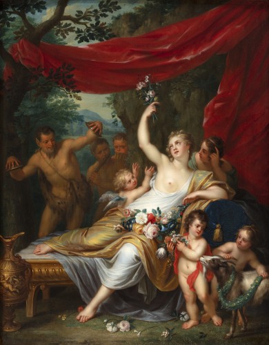 Paintings & Drawings  - Venus surprised by Satyrs - Balthasar Beschey (1708 - 1776)
