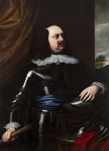 A portrait of a nobleman, possibly Odoardo Farnese - Atr Justus Sustermans  - Paintings & Drawings Style 