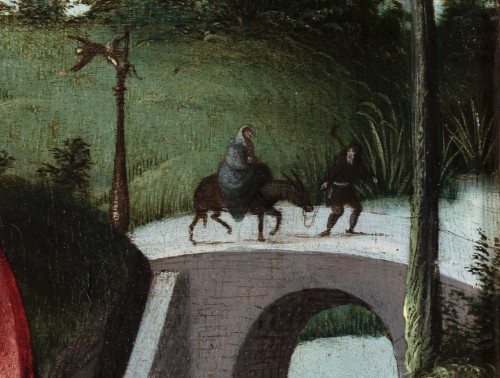 The rest on the flight to Egypt - Bruges School (c. 1540) - 