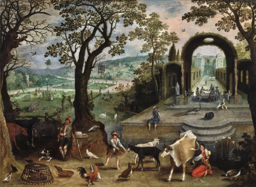 La vie à la cour et à la campagne - Sebastiaen Vrancx (1573 - 1647)