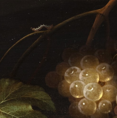 17th century - Johannes Borman  (1630 - 1670) - Still life with fruits on a stone ledge