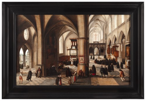 Hendrik van Steenwijck (1550 - 1603) - Intérieur d'une église