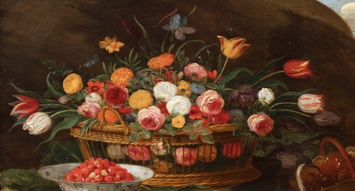 XVIIe siècle - Pseudo van Kessel - Deux natures mortes