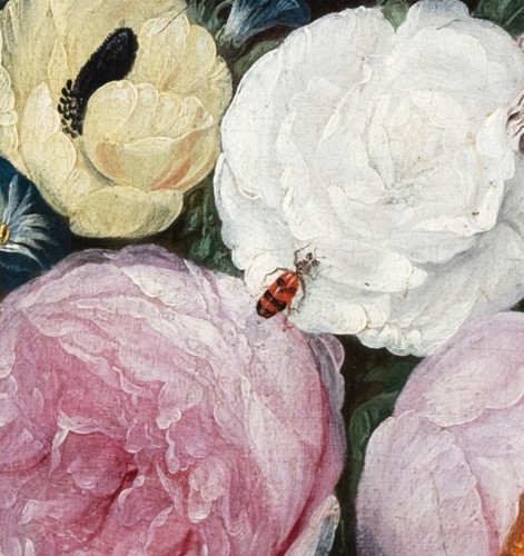 Jan van Kessel I and Jan van Balen - A garland of flowers - 