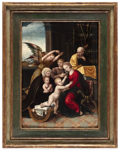 La Sainte Famille - École flamande, XVIe siècle
