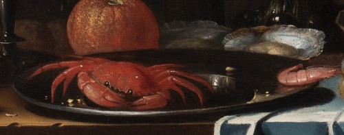 Nature morte avec une coupe en forme d'ancolie dorée et décorée - Attribuée au Pseudo - Jan Muller