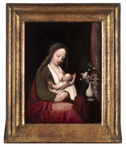 Paintings & Drawings  - Maria Lactans - Bruges School, early 16th century