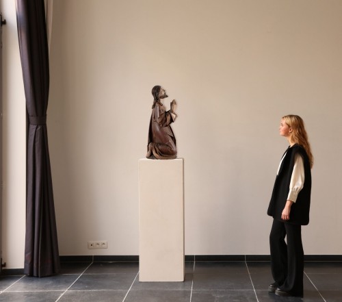 A kneeling Christ- South German School, Swabian C. 1490 - 1500 - Sculpture Style 