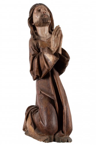 A kneeling Christ- South German School, Swabian C. 1490 - 1500 - 