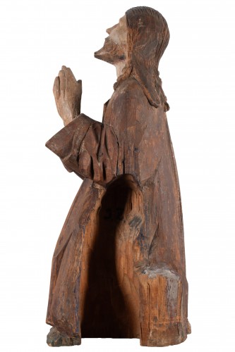 11th to 15th century - A kneeling Christ- South German School, Swabian C. 1490 - 1500