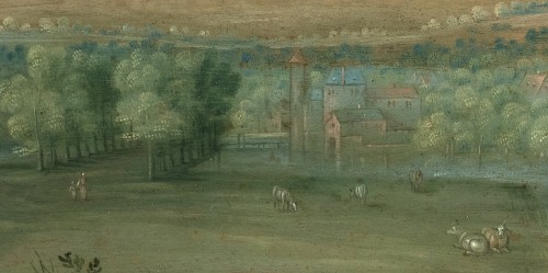 La Sainte Famille et Jean-Baptiste - Jan van Balen (1611-1654) - Tableaux et dessins Style 