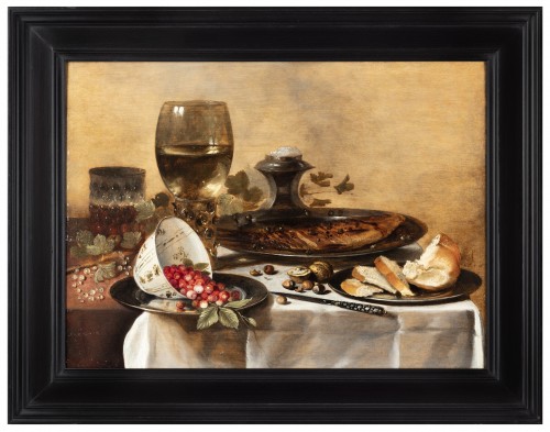 Pieter Claesz (vers 1596-1661) - Nature morte au roemer et au hareng fumé