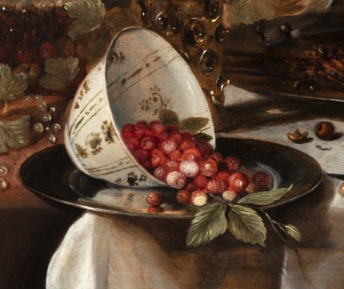 XVIIe siècle - Pieter Claesz (vers 1596-1661) - Nature morte au roemer et au hareng fumé