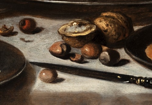 Antiquités - Pieter Claesz (vers 1596-1661) - Nature morte au roemer et au hareng fumé