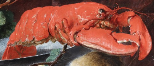 Antiquités - Jan Fijt, still life with lobster (Antwerp 1611-1661 Antwerp)