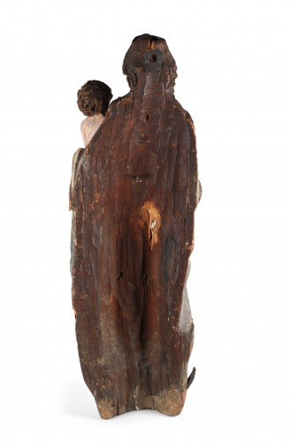 Sculpture  - A group representing the Virgin and Child.